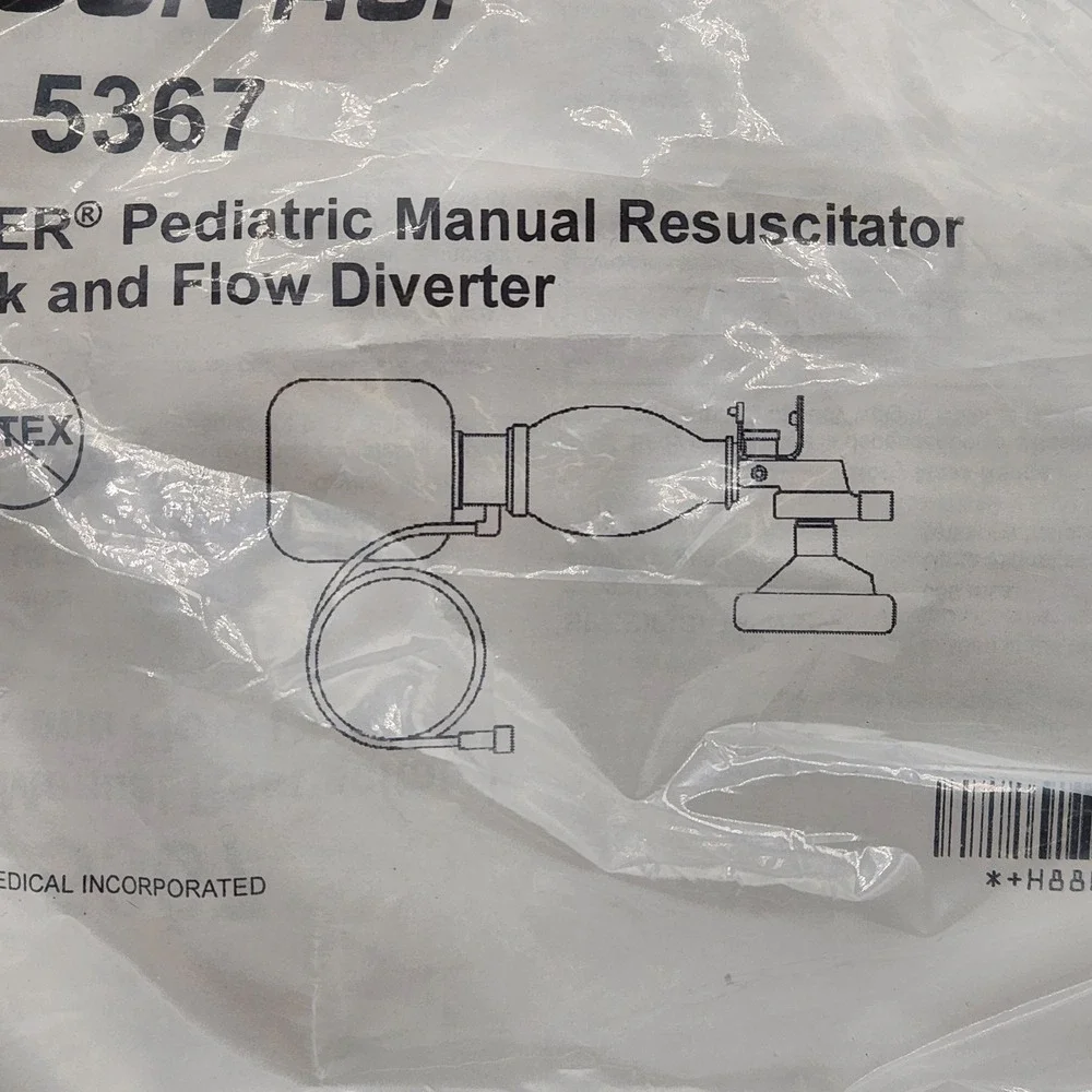 Hudson RCI Lifesaver Pediatric‎ Manual Resuscitator Ref 5367 Mask Flow Diverter